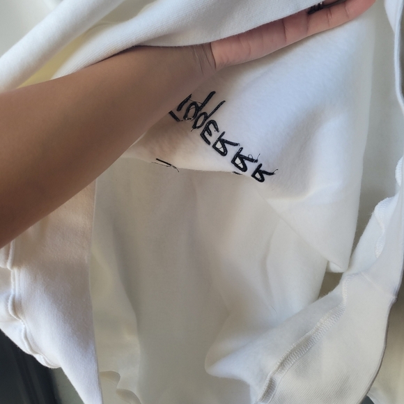 VTG RARE 90's Disney Mickey White Sweater Embroidered Jumping Tiger XXL Unisex - Picture 6 of 14